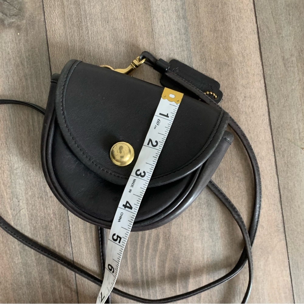 Coach Mini Saddle Crossbody Bag in Dark Brown with Gold Hardware - Picture 2 of 8